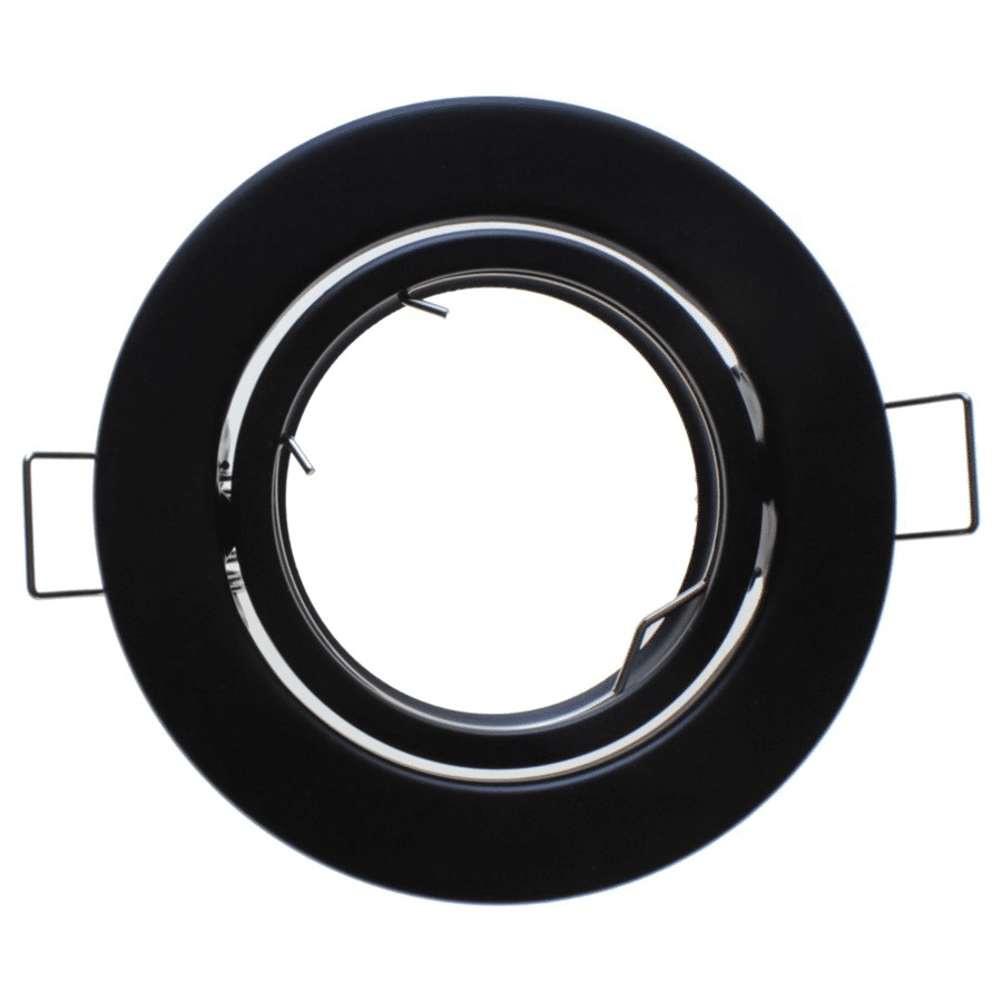 Round Black Adjustable Spotlight