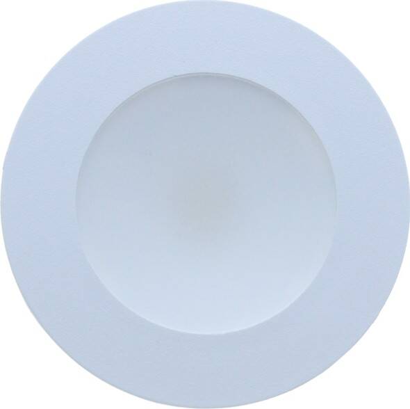 Round White Cabinet Spotlight