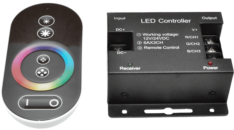 RF RGB Remote Controll  TOUCH buttons, 216W