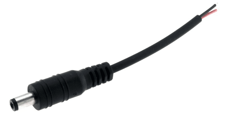Male plug DC 2,1/5,5 12 cm wire