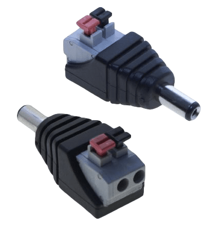 Male  5.5*2.1mm Connector Adapter Plug Cable pressed
