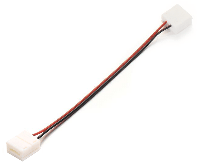 Led Strip connector 8mm IP65 with cable – two sides