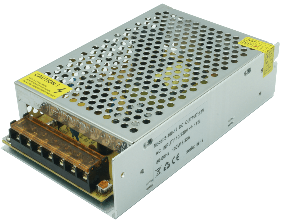 Zasilacz modułowy 12V DC IP20 8,33A 100W