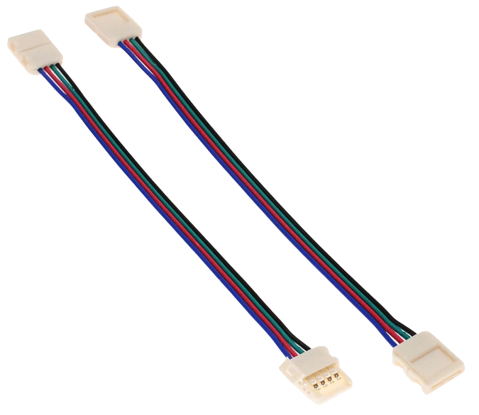 Double side connector  RGB 10 mm with wire