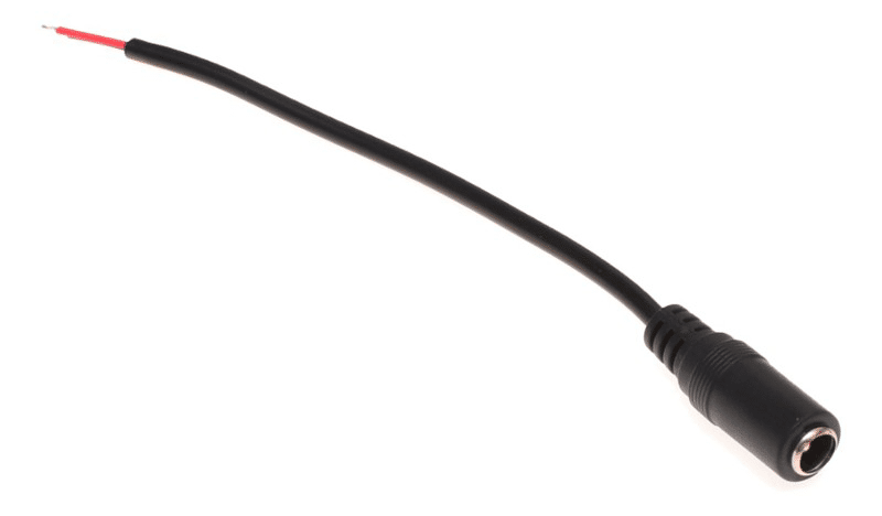 Female plug DC 2,1/5,5 12 cm wire