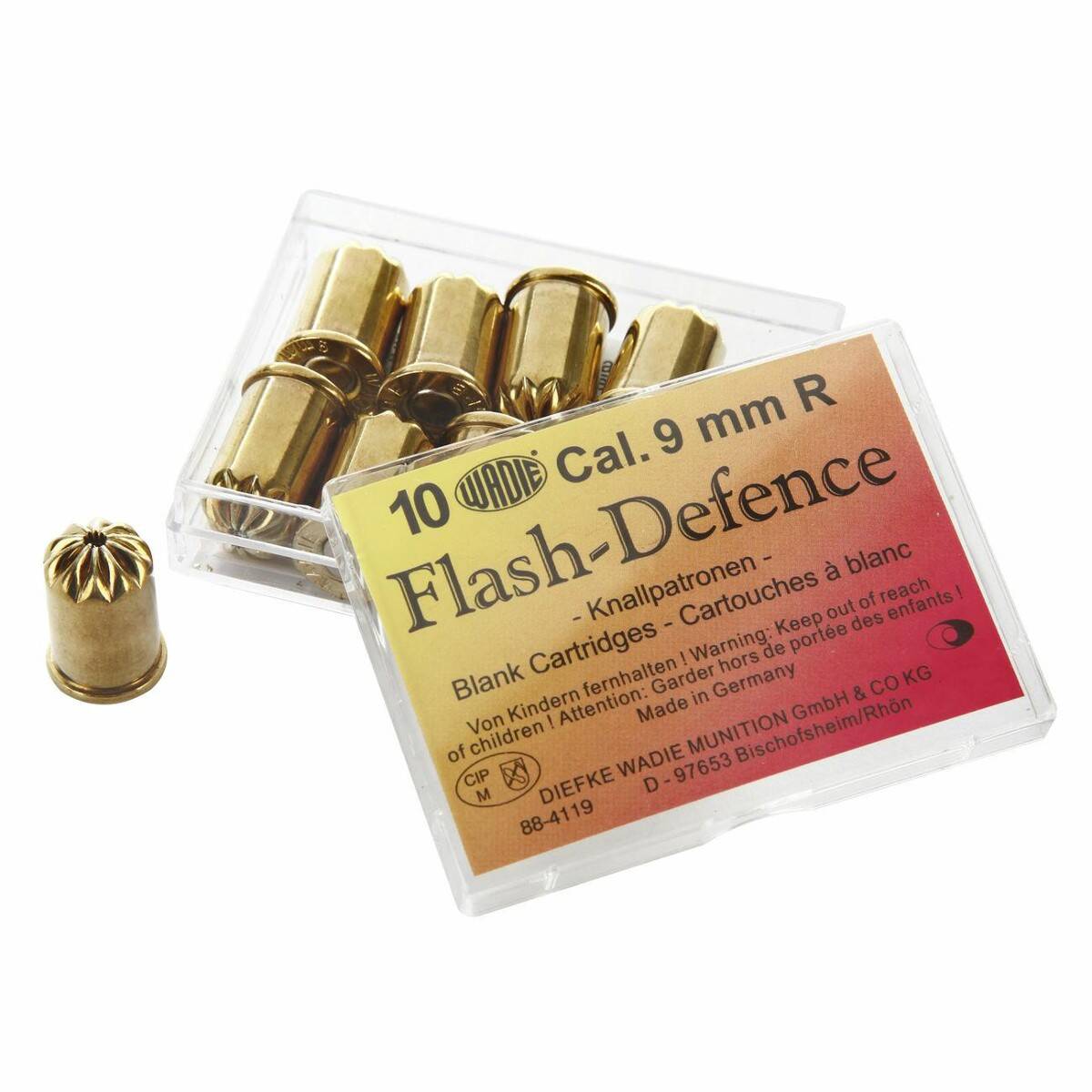 Amunicja hukowa WADIE 9mm R Flash Defenc
