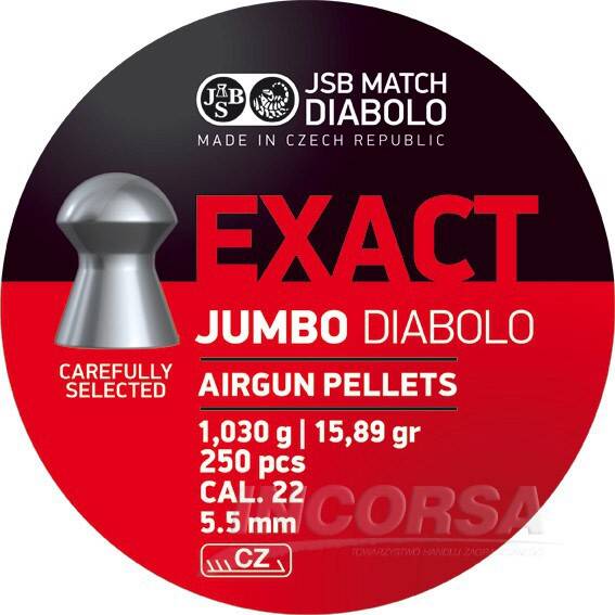Diabolo JSB EXACT JUMBO kal.5,51/250 (Zdjęcie 1)