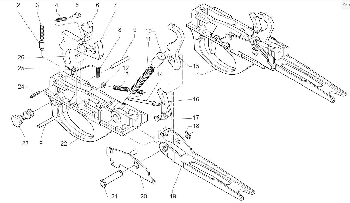 BENELLI Cartridge Drop Lever Spring ( 25