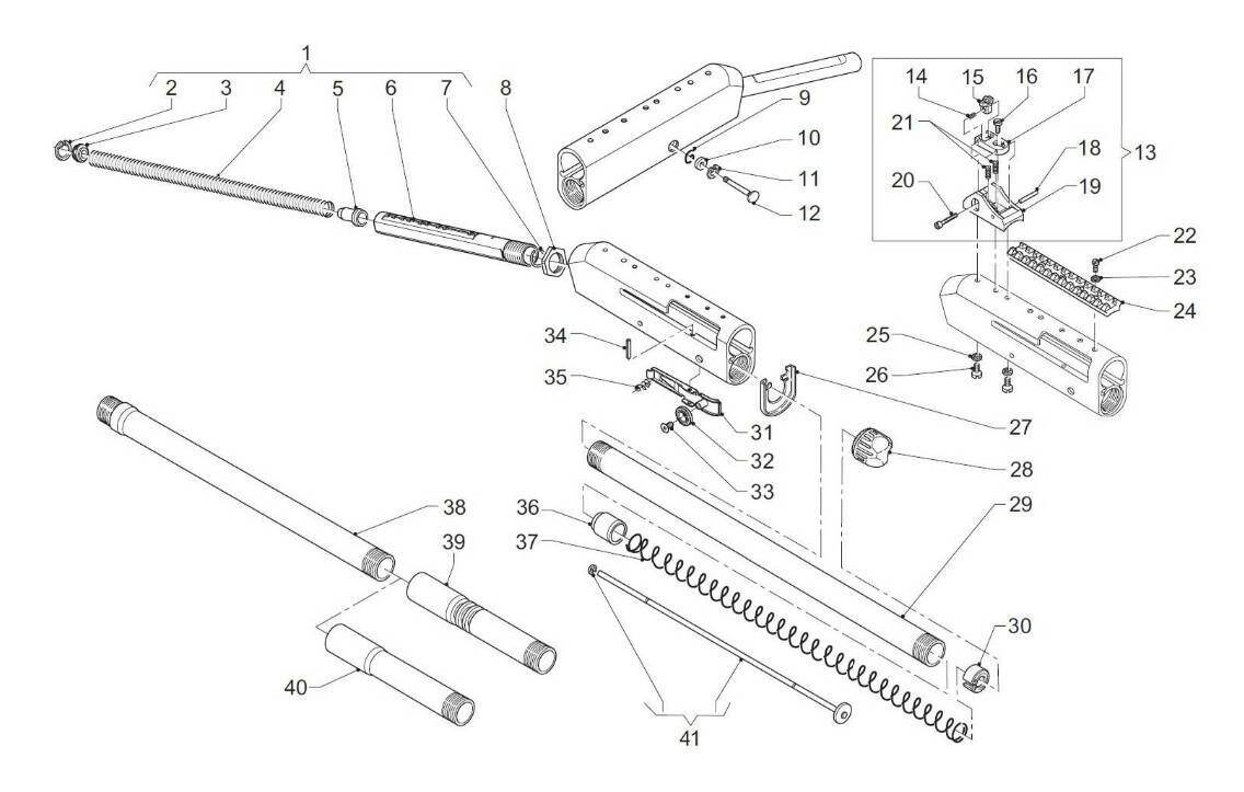 BENELLI Żerdź kolby teleskopowej M4