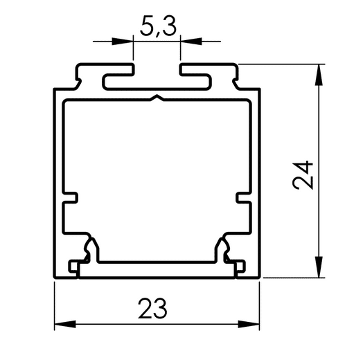 Al/23x24-5000-LED-PVC