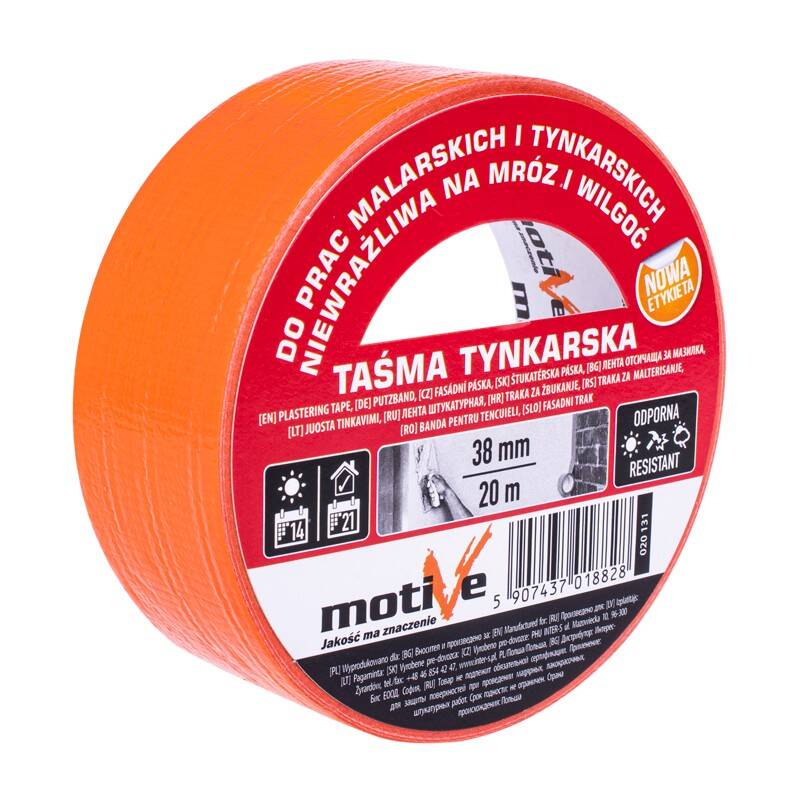 Plastering and roughcasting tape 38mm/50m
