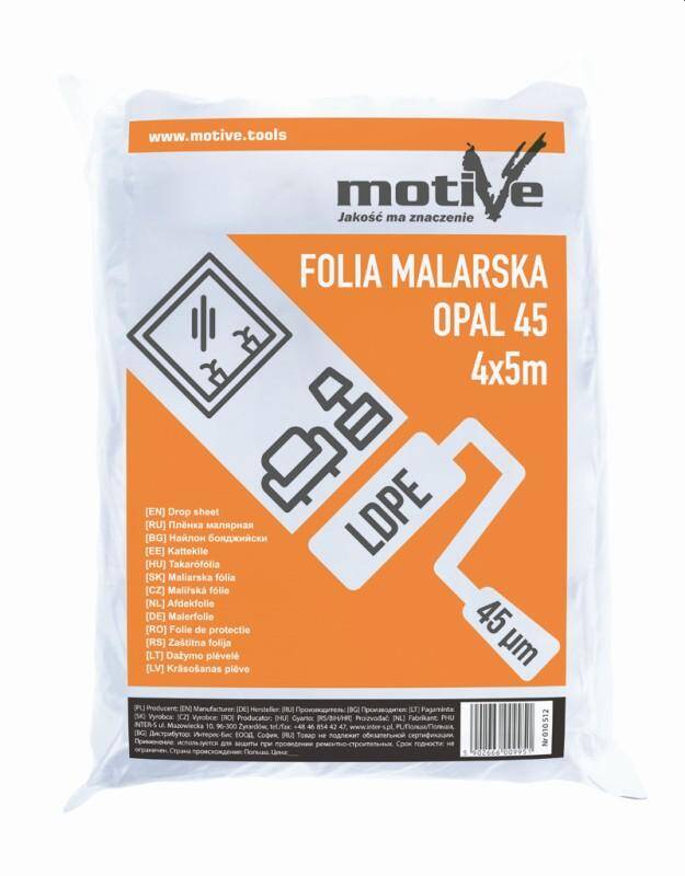 FOLIA MALARSKA MOCNA 4/5m OPAL 45 mikr.