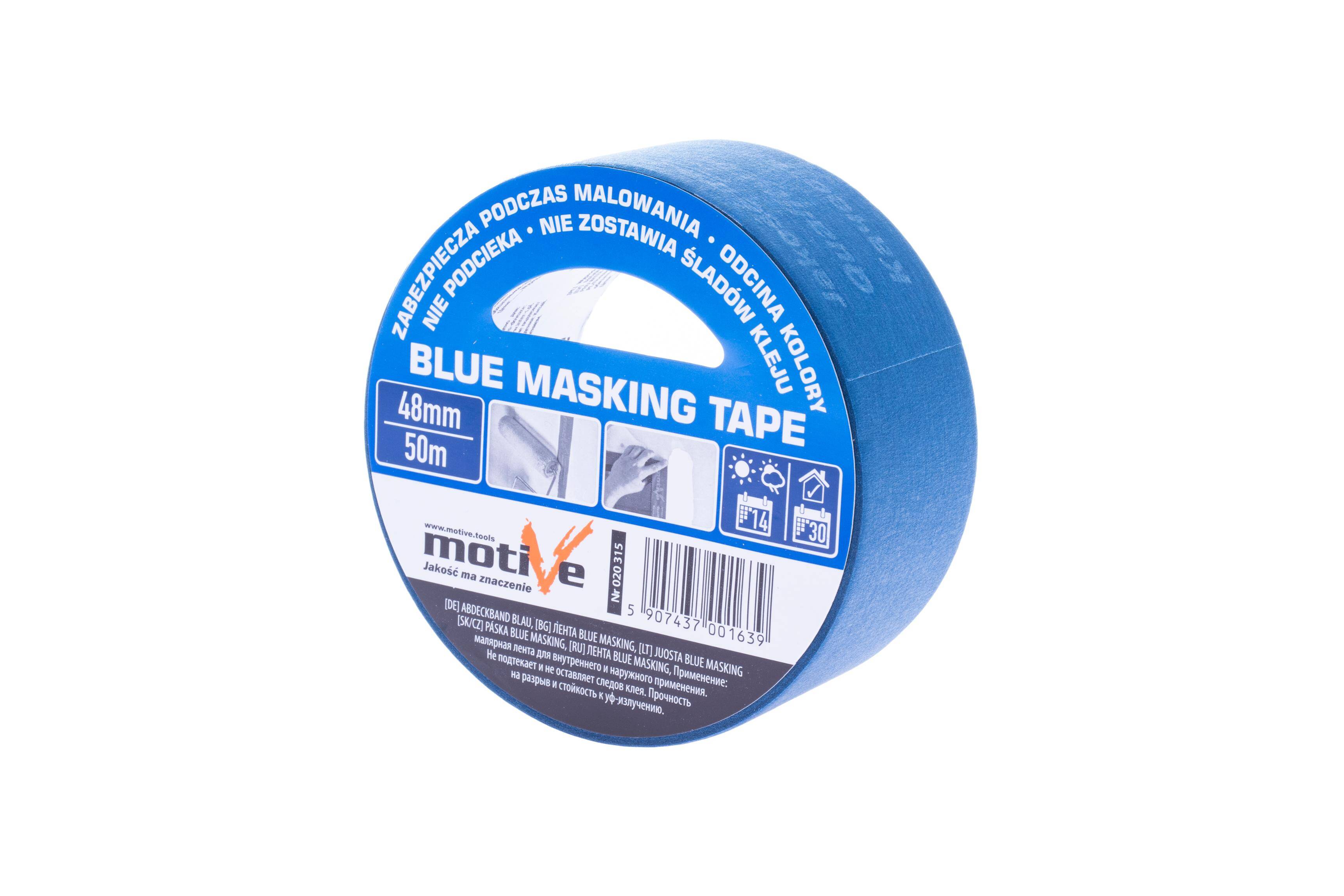BLUE MASKING TAPE 48mm/50m MOTIVE