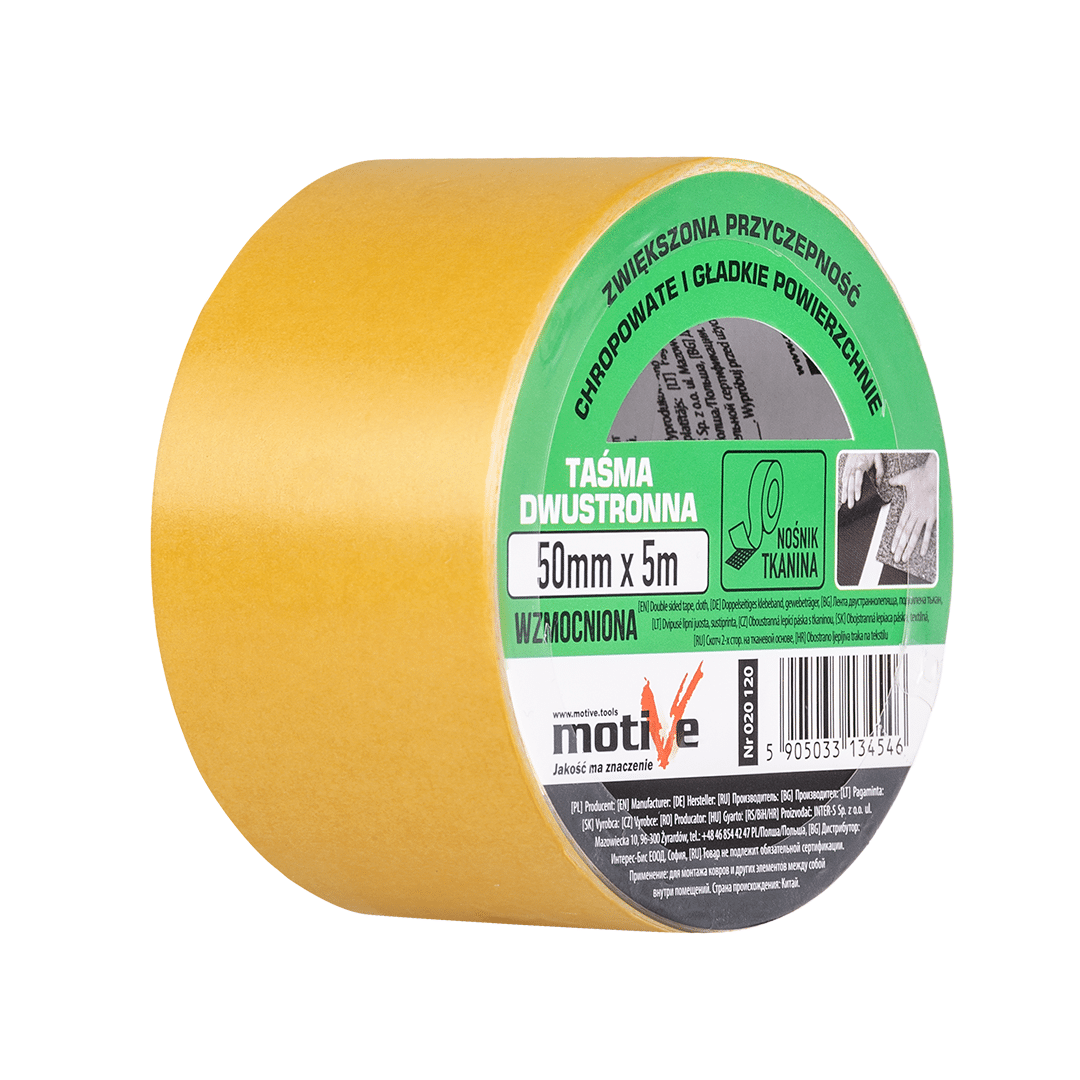 Double sided adhesive tape strengthened 50mm/5m