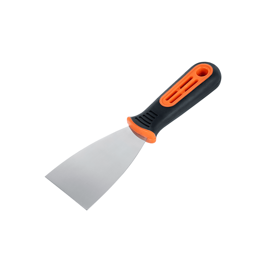 Putty knife, stainless steel,soft grip handle 60 mm