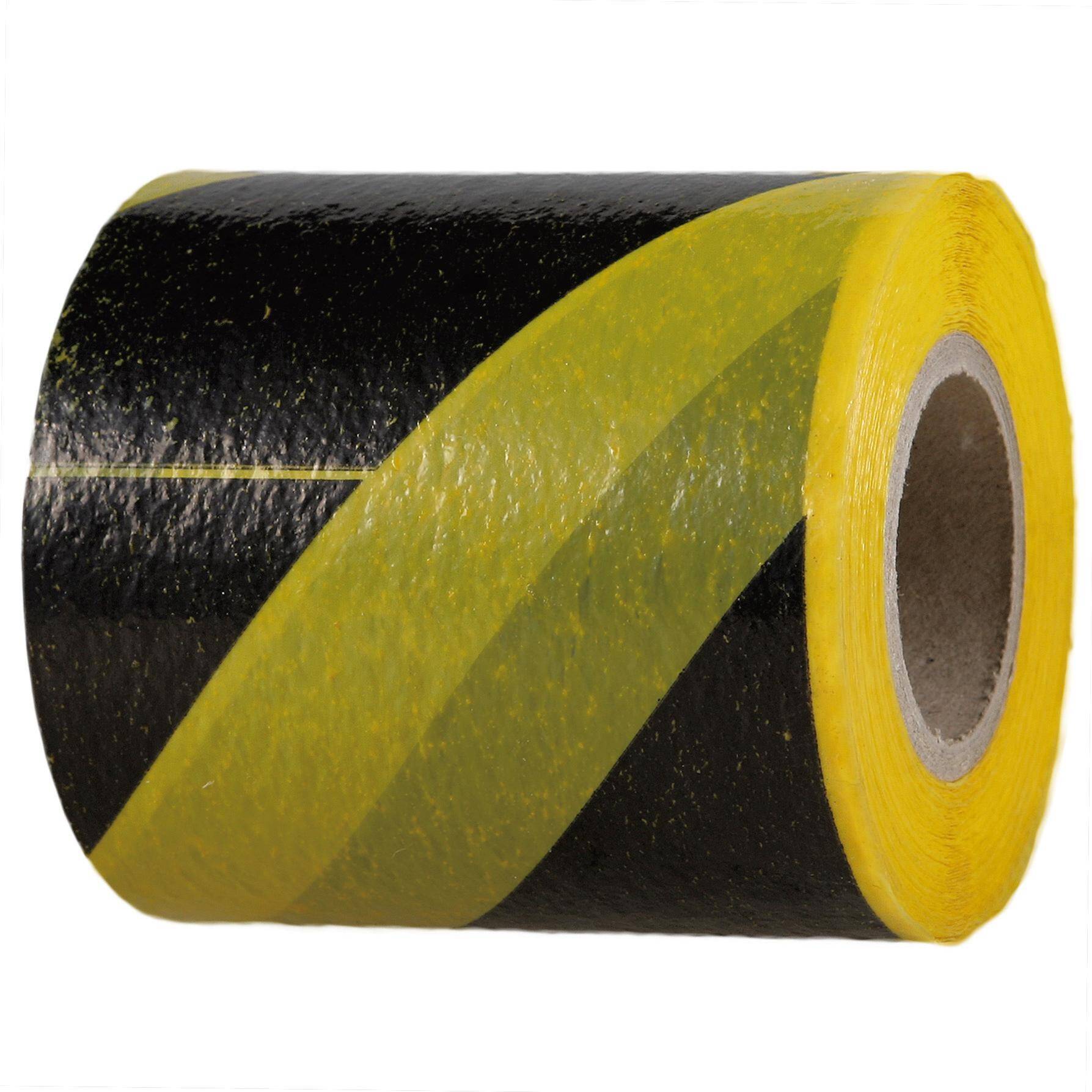 Varningsband 80mmx100m Gul/Svart