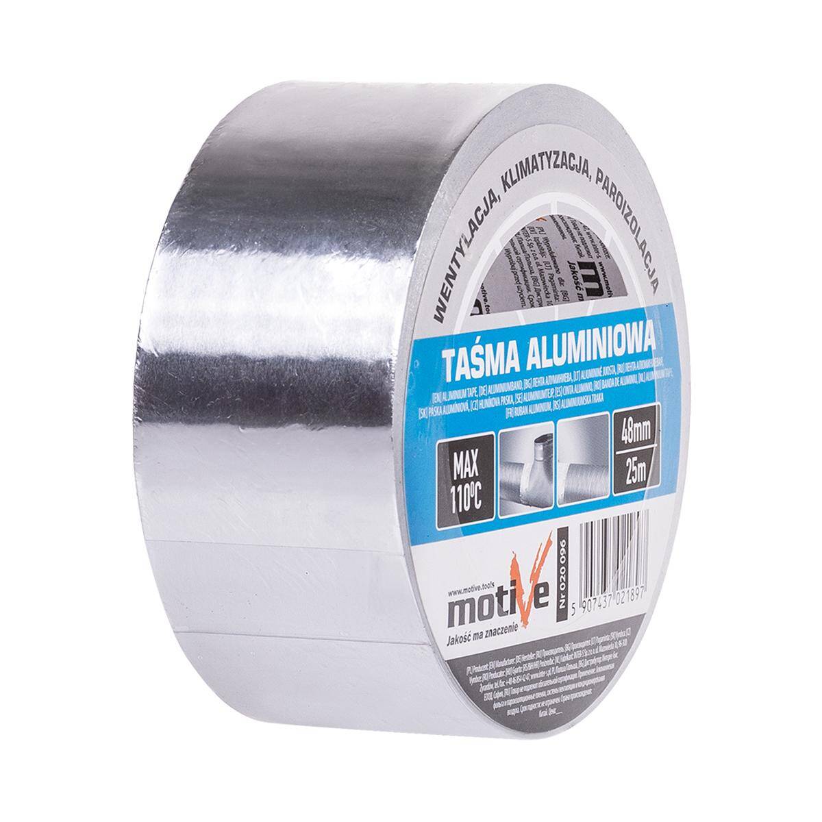 Aluminium tape 48mm x 25m 110°C