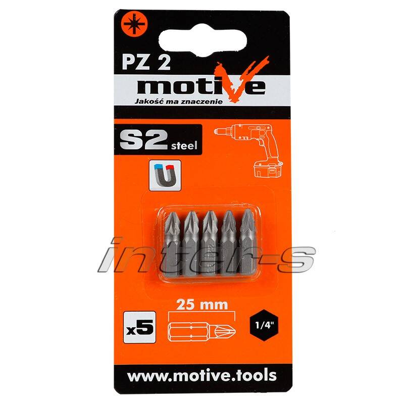 Screwdriver bits PZ2 25 mm Motive