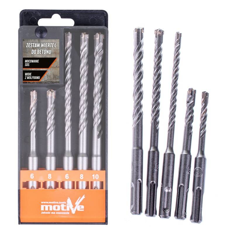 SDS drill bit set 5 pcs