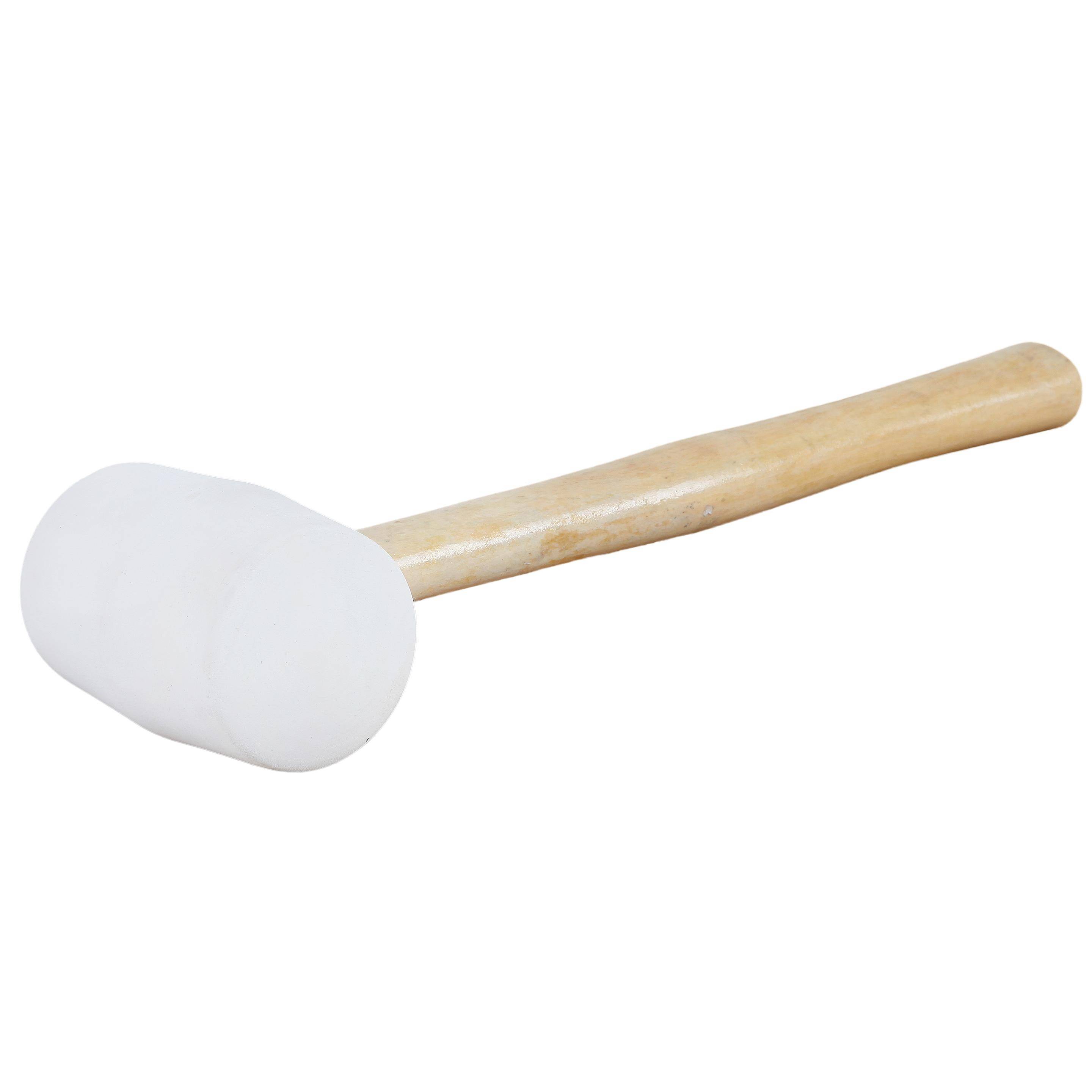 Gumikalapács 1 kg fehér, fa nyéllel