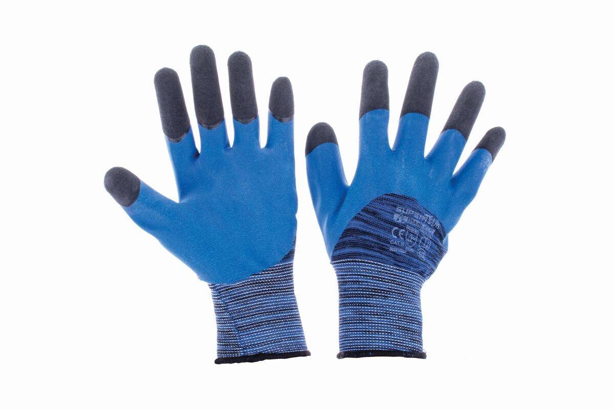 Pracovné rukavice Super Tech Blue Fix 10