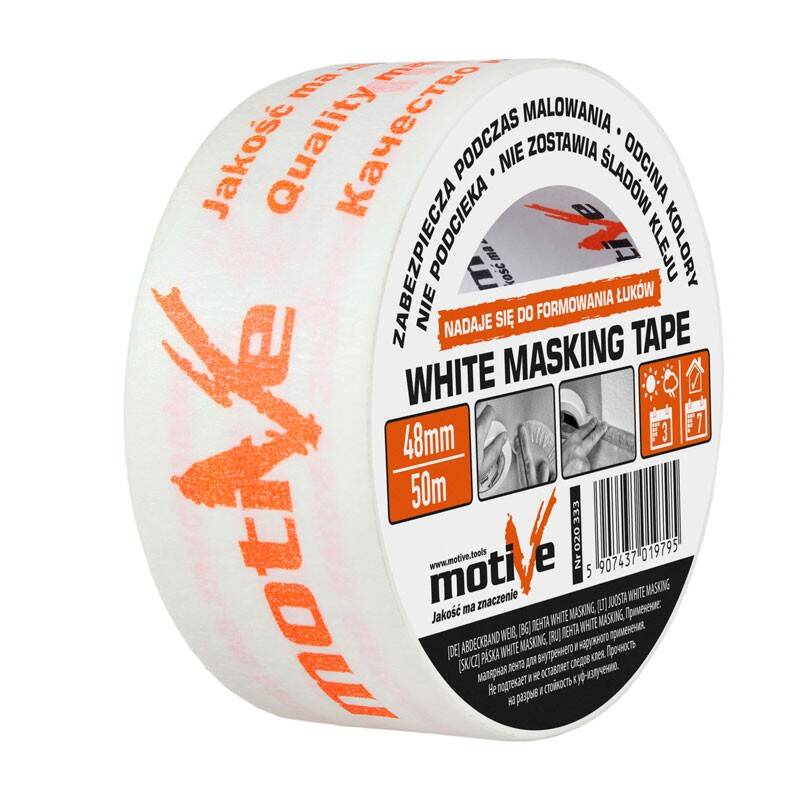 White masking tape 30mm/50m (Photo 1)