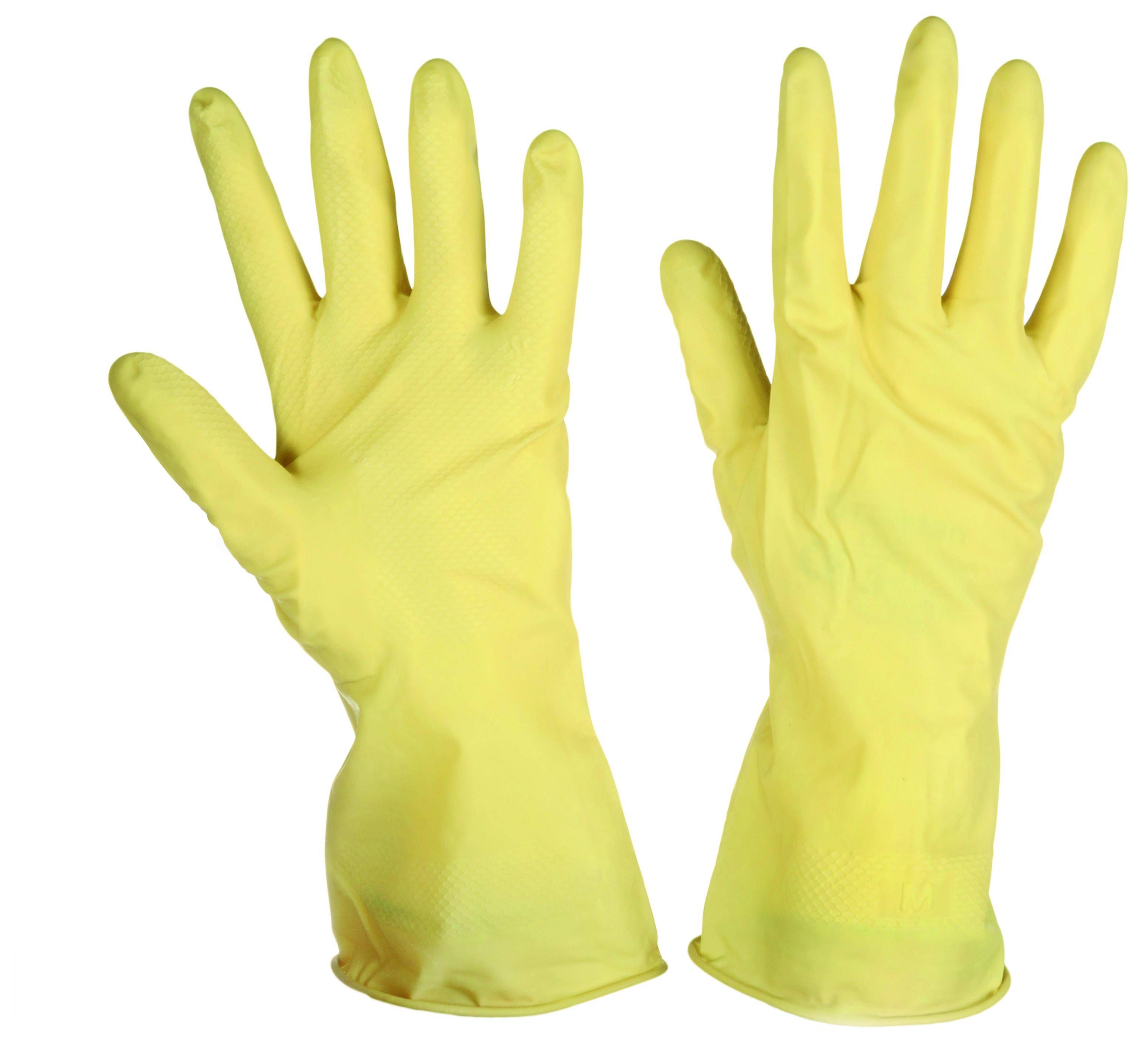 Kesztyű gumi háztartási, latex S