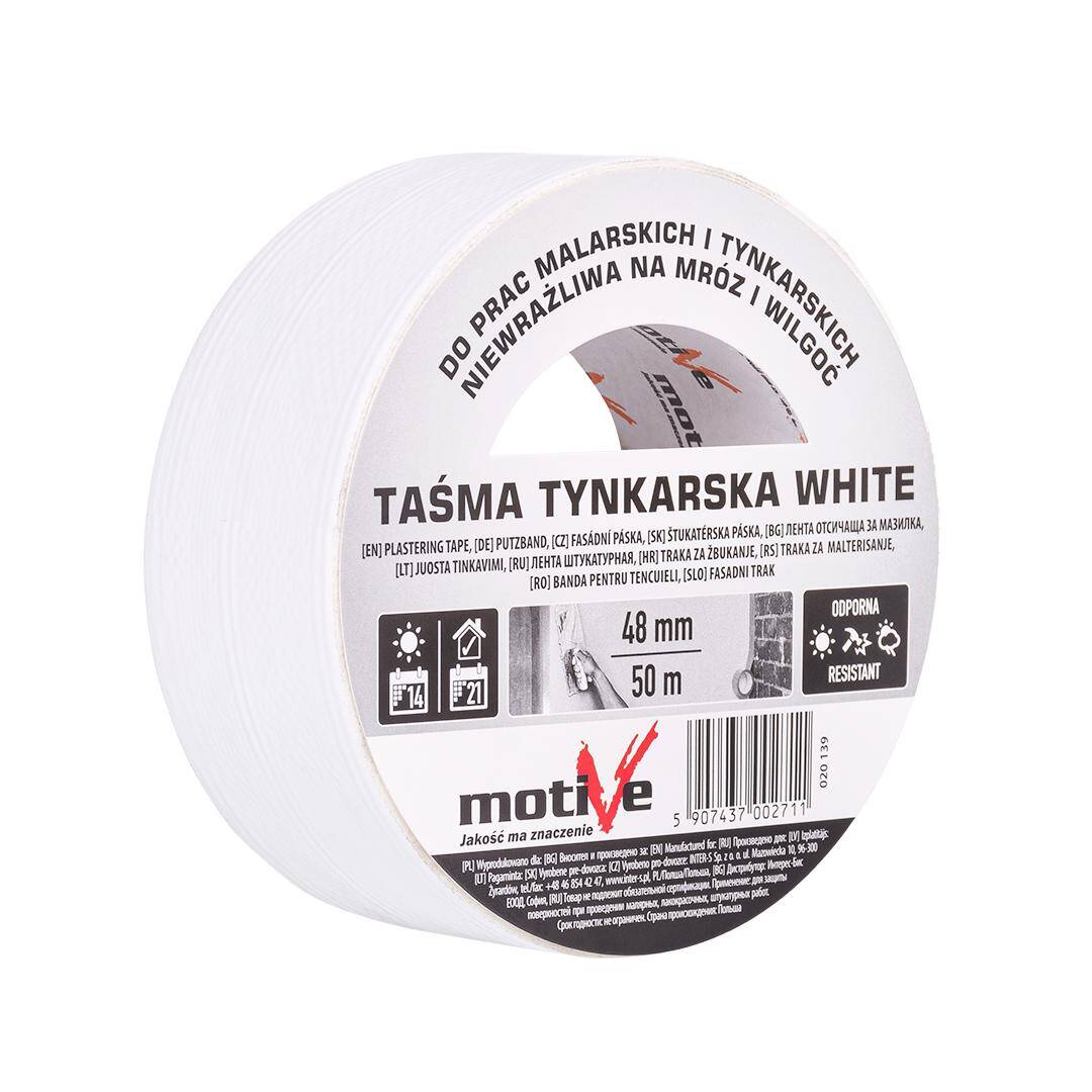 TAŚMA TYNKARSKA WHITE 48mm/50m MOTIVE