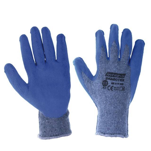 Working gloves latex coated Dragotex