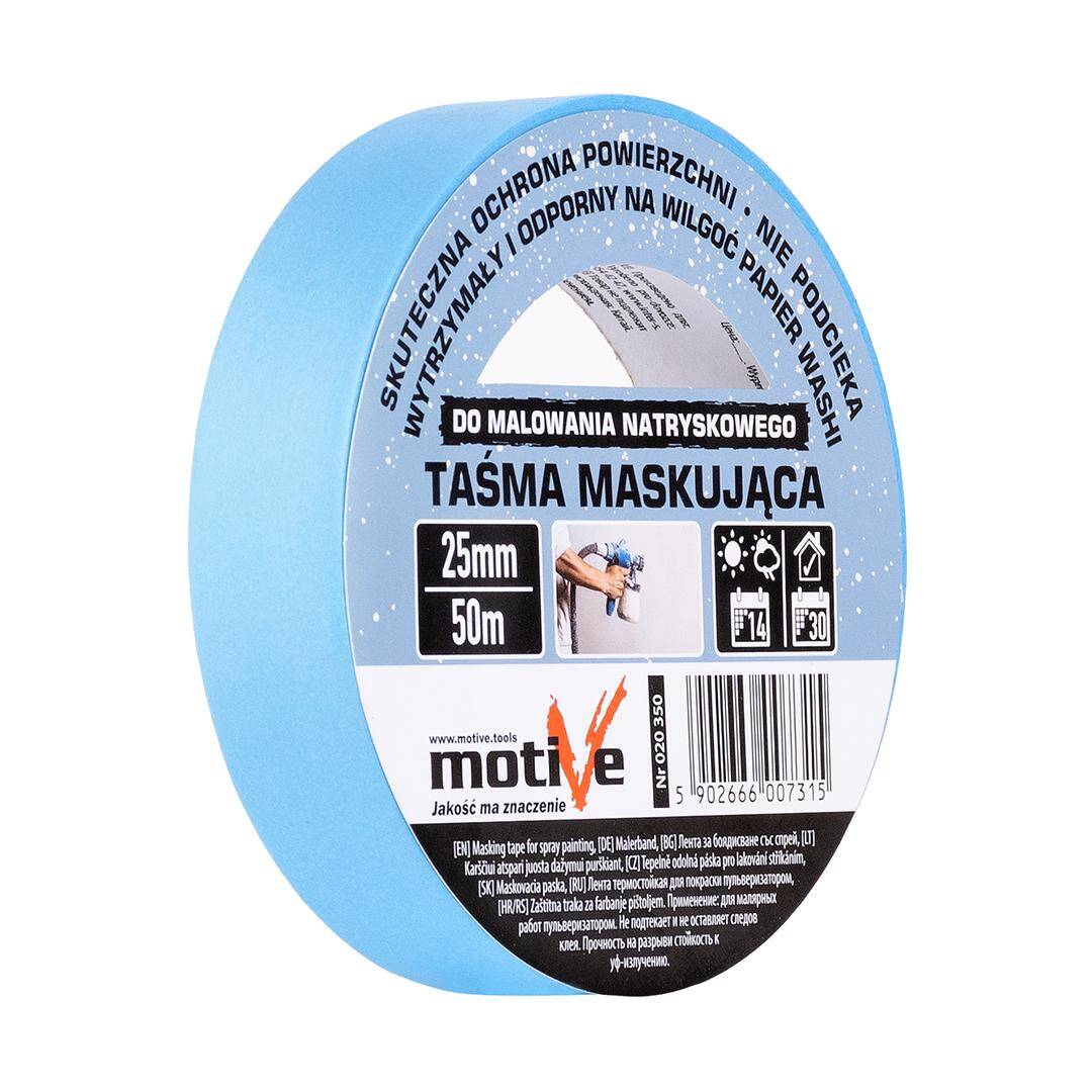 Masking tape for spray painting 25mm/50m