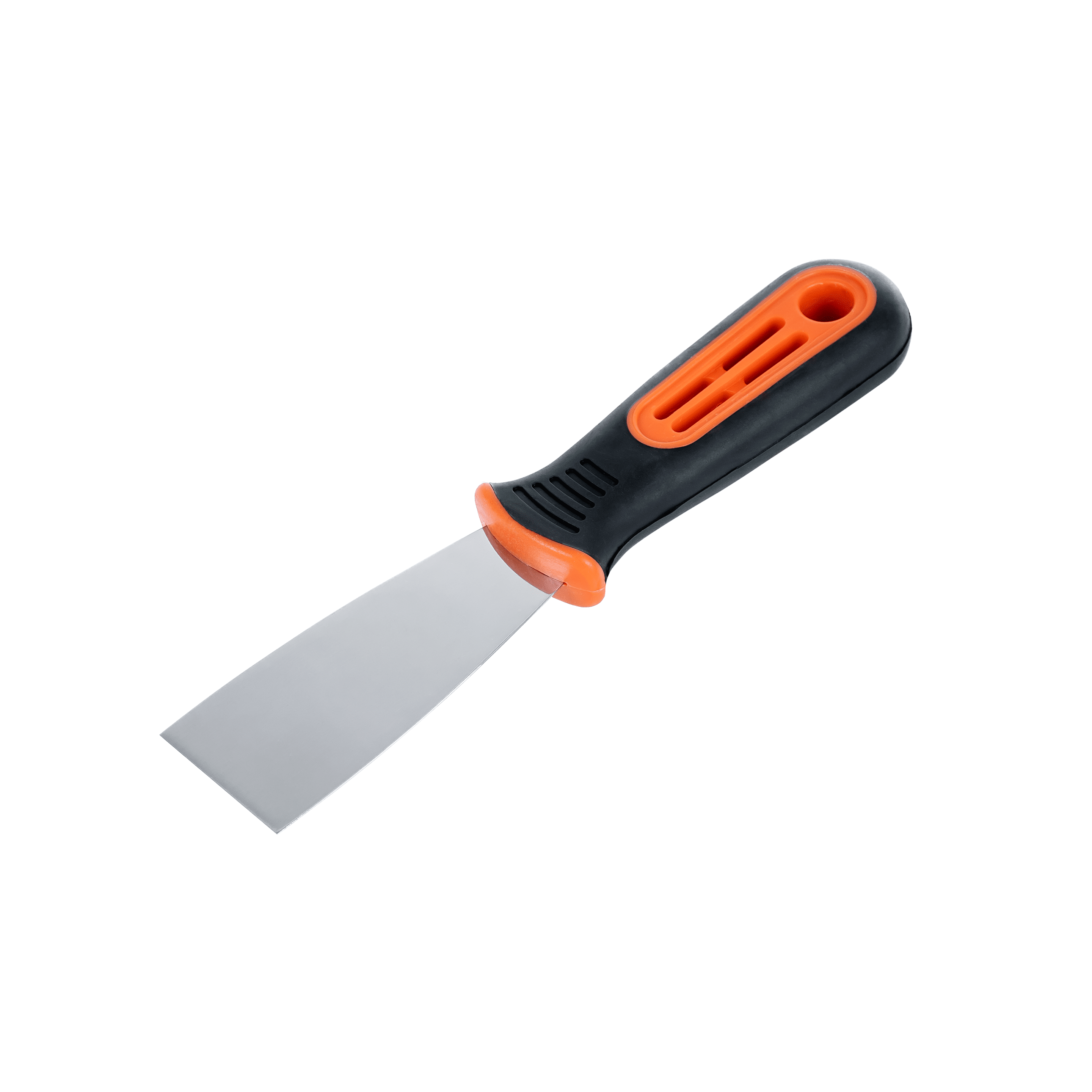 Putty knife, stainless steel,soft grip handle 40 mm
