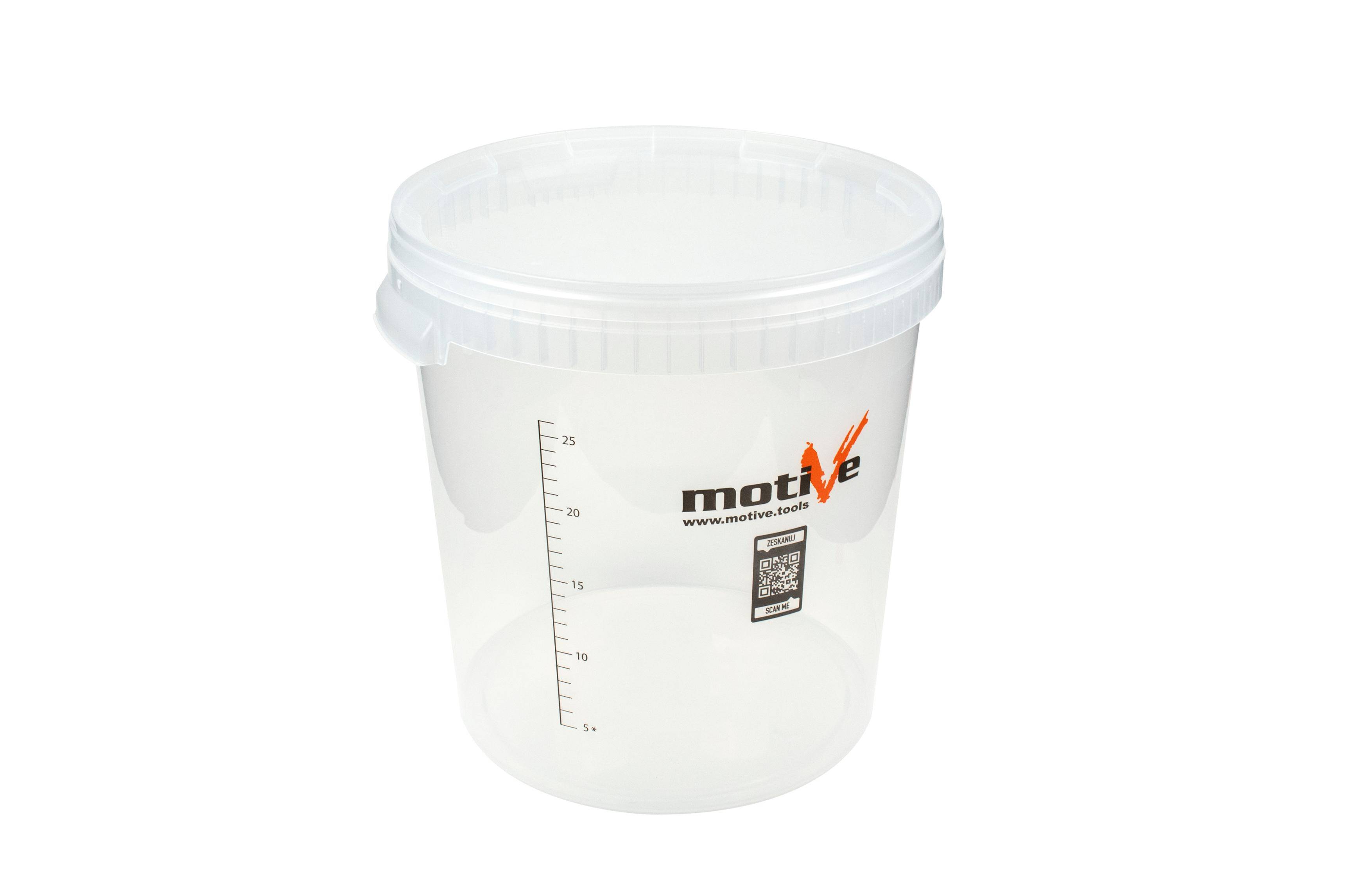 Plastic bucket 33 L with lid