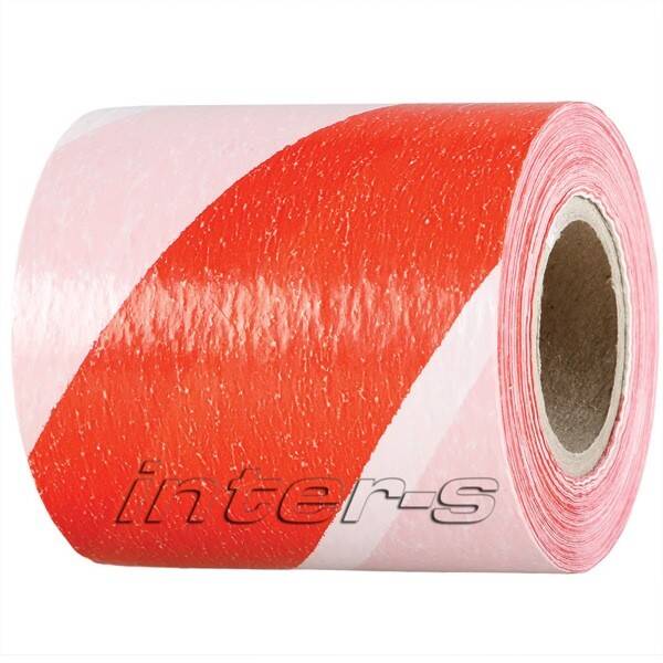 Výstražná páska červeno-bílá 80mm/500m