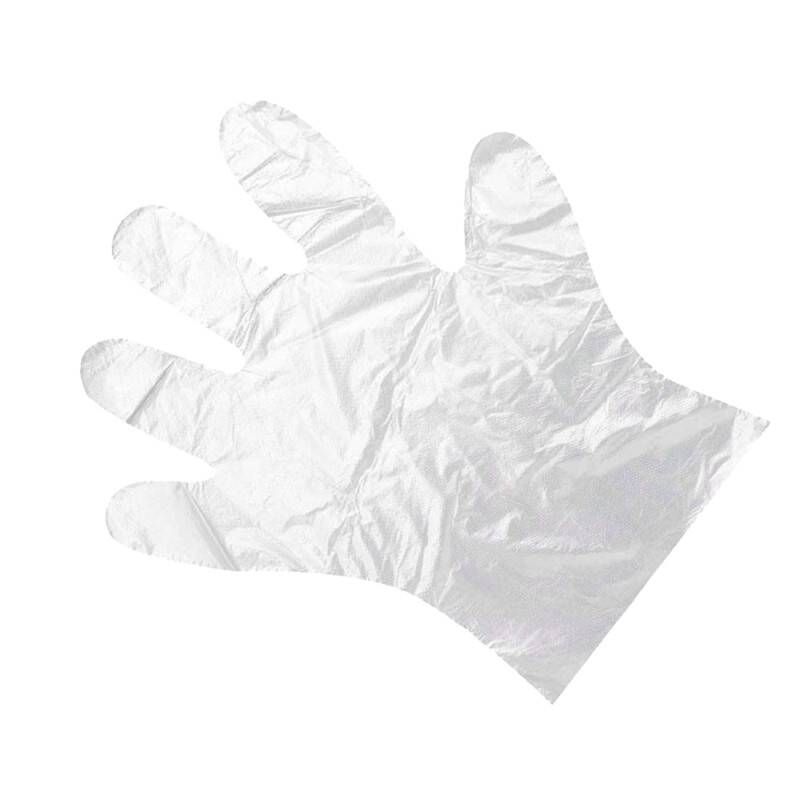 Plastic disposable gloves L 100 pcs