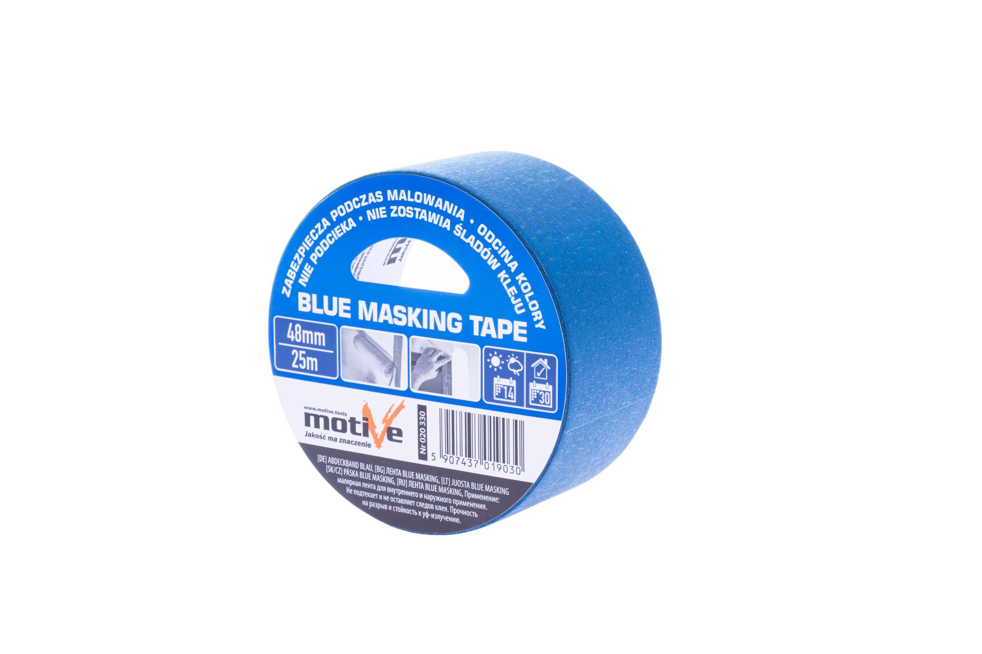 BLUE MASKING TAPE 48mm/25m MOTIVE
