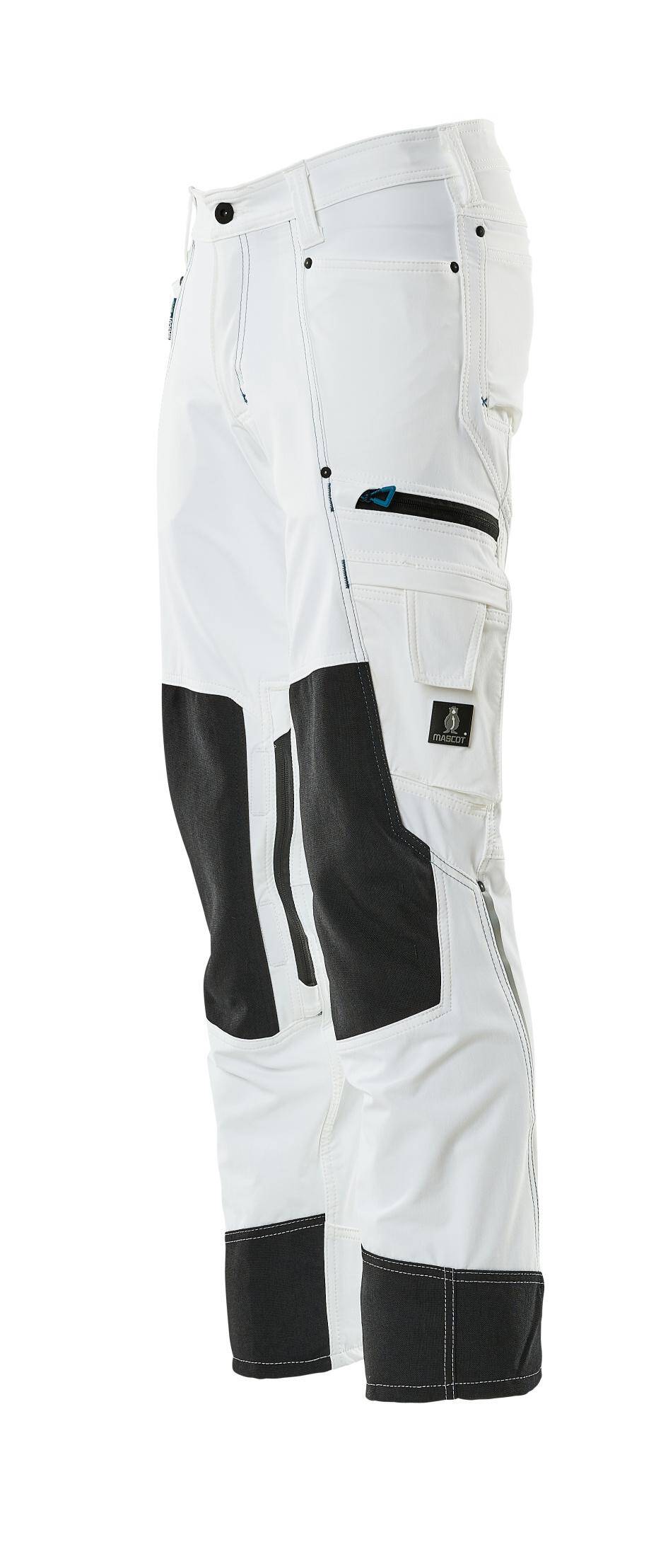 Trousers with kneepad pockets Advanced white (Photo 1)