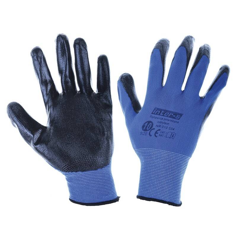 Nitrile covered working gloves