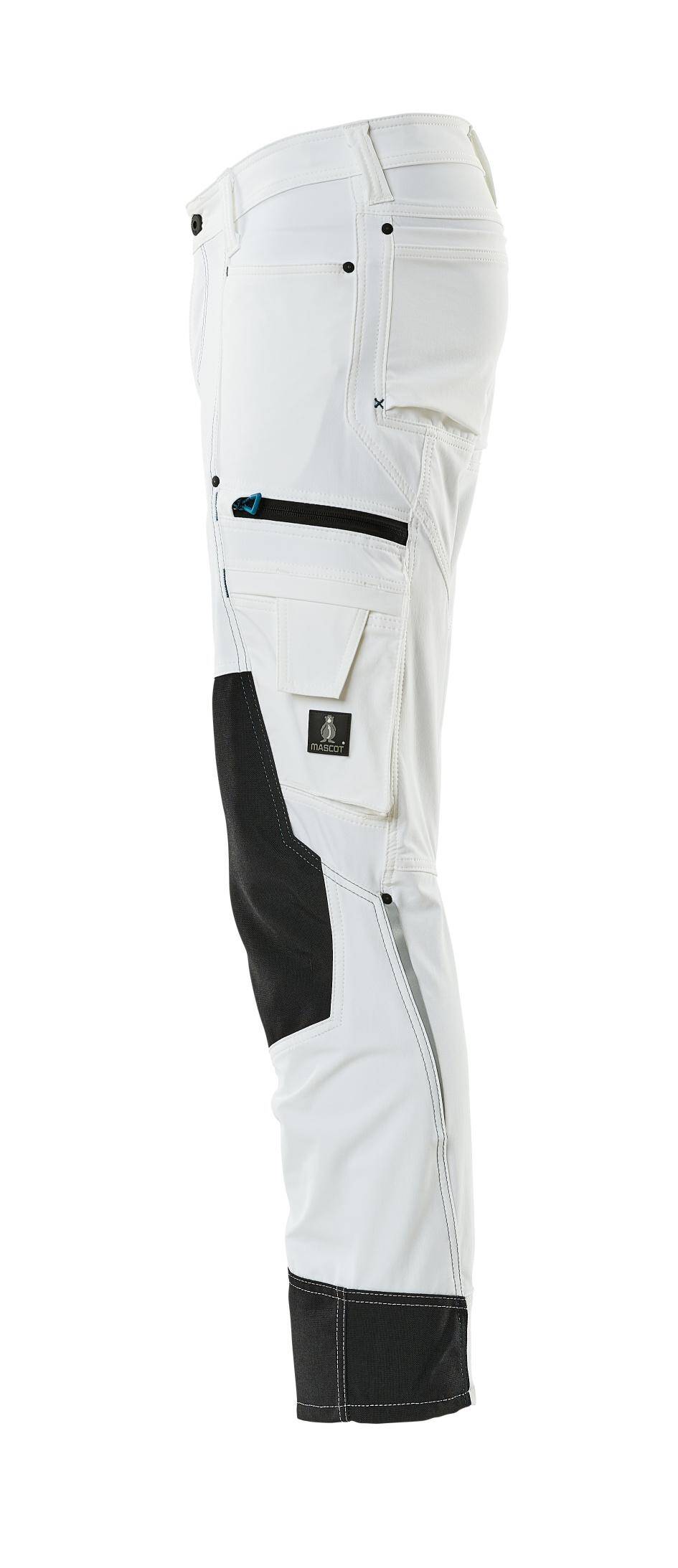 Trousers with kneepad pockets Advanced white (Photo 3)