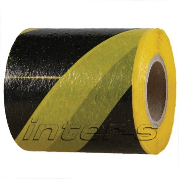 Výstražná páska žluto/černá 80mm/100m
