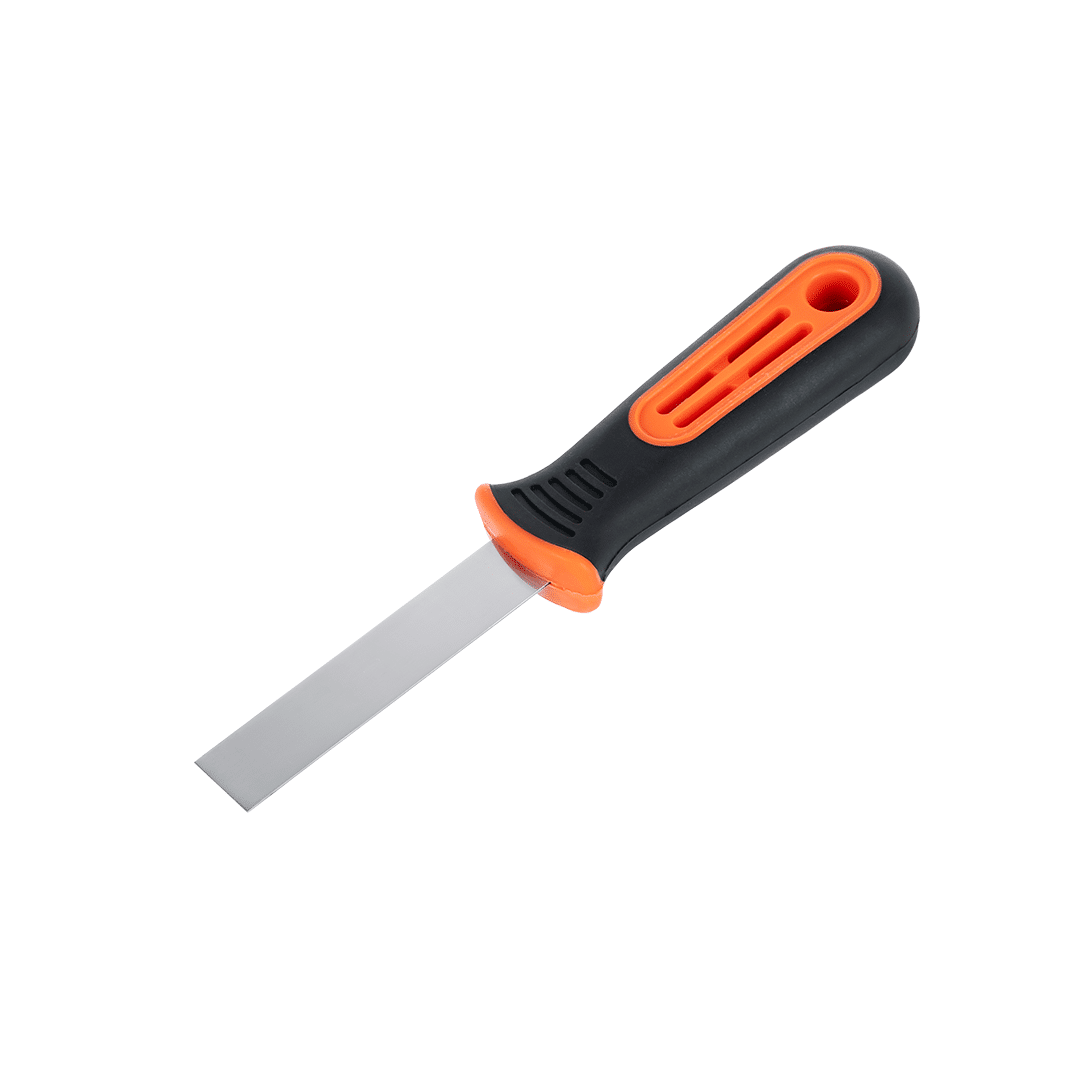 Putty knife, stainless steel,soft grip handle 20 mm