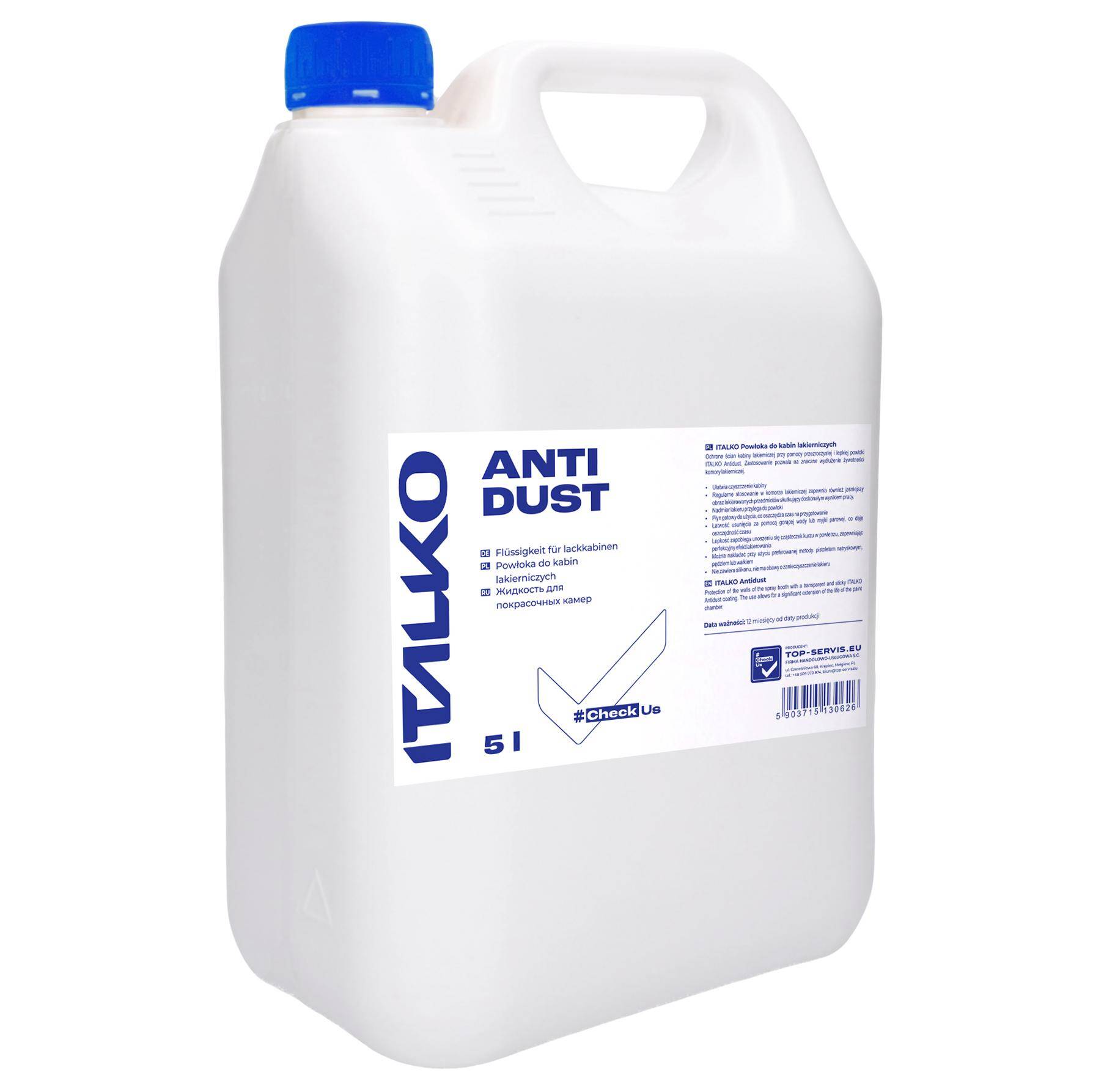 ITALKO ANTIDUST PŁYN DO KABIN  5L