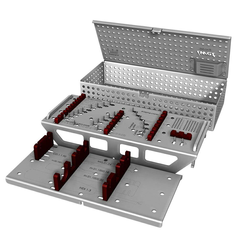 Sterilization Case for locking plates with instrumentation SYS 1.5