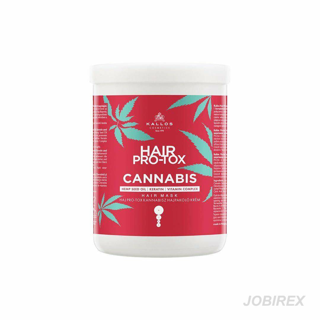 Kallos Hair Pro-tox Maska Do Włosów z Konopią 1L