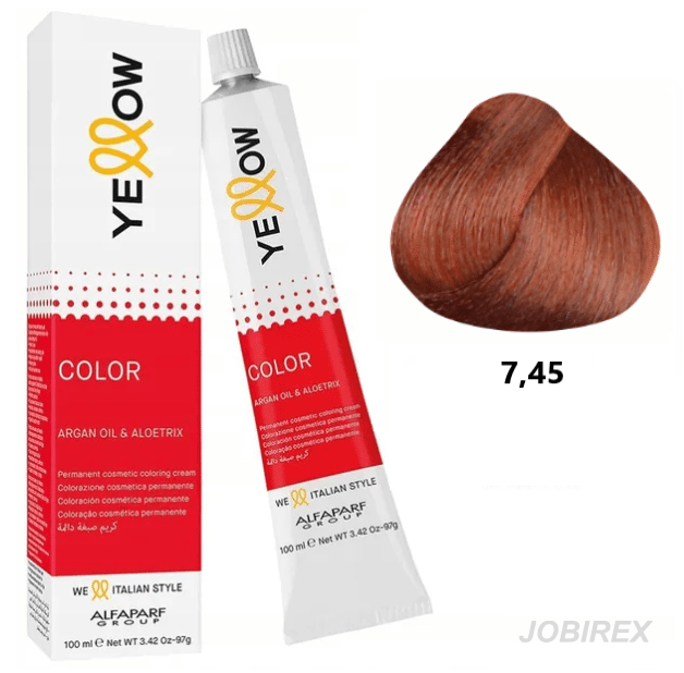 Alfaparf Yellow Farba Do Włosów Argan Aloetrix 7,45 100ml