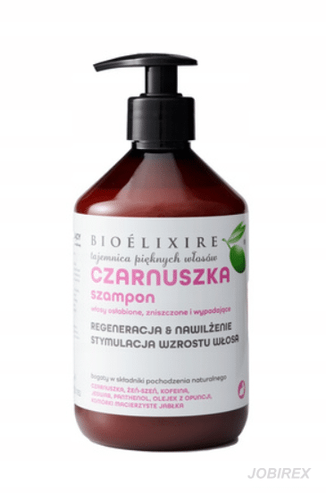 Bioelixire Szampon Regeneracja i Nawilżenie z Czarnuszką 500ml