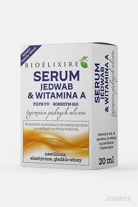 Bioelixire Serum silikonowe Jedwab + Witamina A + koenzym Q10 + Filtr UV 20ml (Zdjęcie 2)