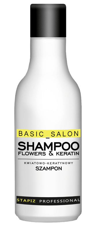 STAPIZ Szampon Keratynowo - kwiatowy 1000ml  Basic Salon (Zdjęcie 1)