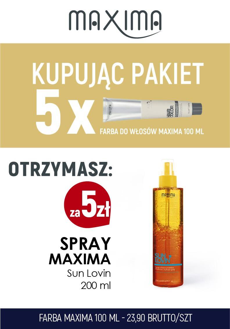 Farba MAXIMA Plex x 5 + SUN spray 200ml
