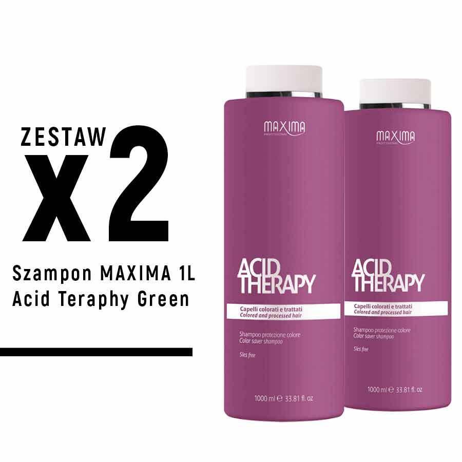 Szampon MAXIMA 1L Acid Teraphy Green x 2szt  ZESTAW