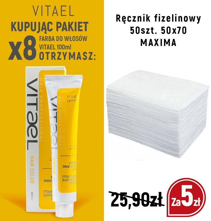 Farba VITAEL 100ml x 8 + ręczniki 50szt MAXIMA za 5zł